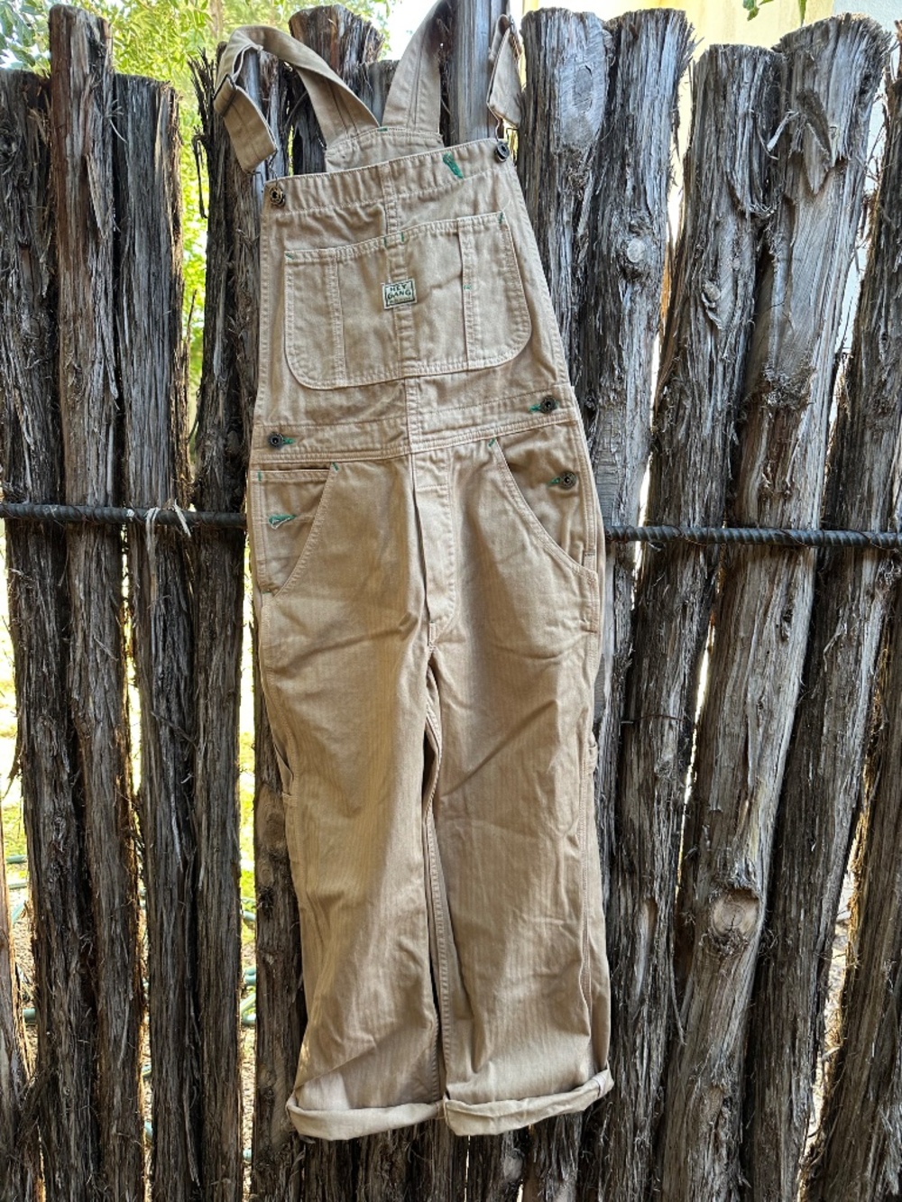 Hey Gang Overalls in Brown, Size 0